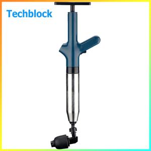 Pipe Plunger Stainless Steel Electric Toilet Plunger Air Drain Blaster Toilet Plunge Blaster for Kitchen Bathroom