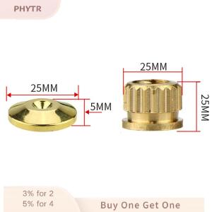 【จัดส่งภายใน 2-3 วัน】 1ชุดลำโพงแหลมสำหรับลำโพง Hi-Fi ฟุตยืนด้ายทองแดงฟุตลำโพงฟุต shock absorption copper Feet