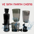 Máy ép chậm miệng rộng thế hệ mới Magic Eco AC137 MADE IN THAILAND,ống cấp 80mm,công nghệ ép lạnh,thiết kế nhỏ gọn lắp ráp nhanh,lưới lọc 2 tầng,giảm tiếng ồn,chức năng đảo ngược,dễ vệ sinh,CS200W,bảo hành chính hãng 30th. 