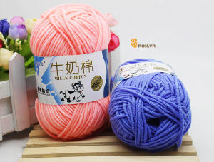Len milk bò 50g mềm mịn tơi xốp nhiều màu dành cho người mới bắt đầu học đan móc khăn áo thú bông túi xách