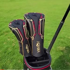 hon-ma S08 Golf Club # 1 # 3 # 5 Wood Headcovers Driver Fairway Woods Cover PU Leather Head Covers Golf Putter Cover