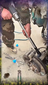 เครื่องมือประแจประแจอเนกประสงค์4ตัวที่เสาเหล็กทนทานด้ามจับตามหลักสรีรศาสตร์สำหรับช่างยนต์