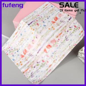 fufeng 10 Sheets White Floral Paper Bouquet Flower Wrapping Paper Flower Wrapping Paper Cake Baking Gift