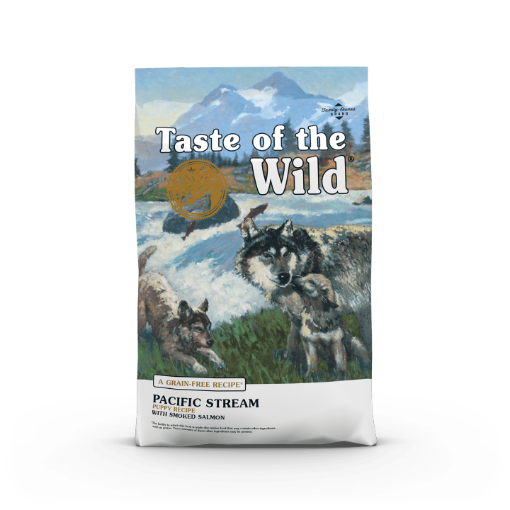 Taste of The Wild Pacific Stream Puppy Recipe with Smoked Salmon Dry Dog Food makanan anjing TOTW super premium quality good tasty natural grain free healthy Lazada