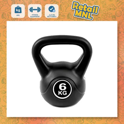 Retailmnl Kettlebell 2kg/4kg/6kg/10kg Heavy Duty PVC Coated Stylish Design Gym Equipment