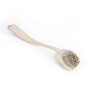 BOSSLU Sikat Cuci Piring Dengan Gangang Plastik Sikat Dapur Brush Bahan Karet Silikon
