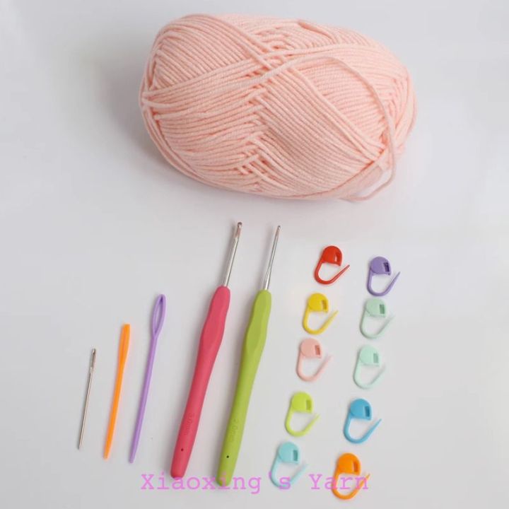 Set tập móc len DIY cho người mới bắt đầu, combo học móc len cơ bản ...