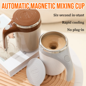 Automatic Magnetic Mixing Cup Rechargeable Stainless Steel Vacuum Insulated Cup Portable Electric Self Stirring Mug Coffee Cup