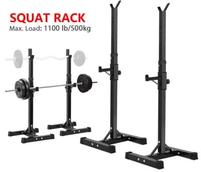 Adjustable Weightlifting Squat Rack Split Barbell Rack Simple Squat Rack without Barbell and Plates