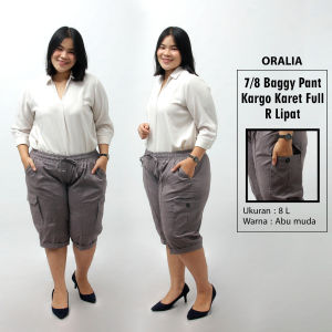 Celana Jumbo K1 Karet Full R: Lipat & Baggy Pant Jumbo