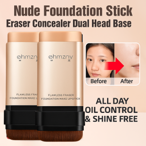 Double Ended Foundation Stick With Brush SPF50 Sun Protection Light And Long Lasting Concealer Stick