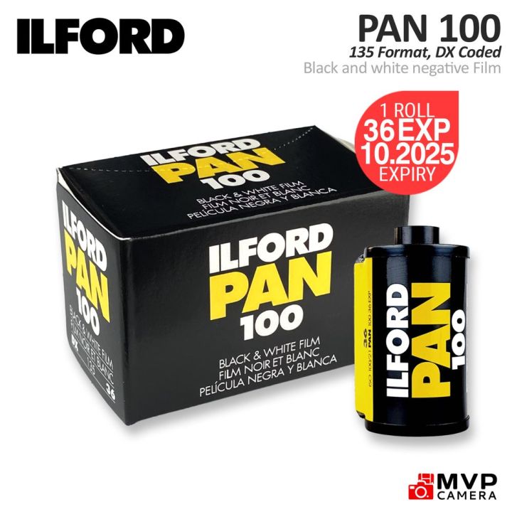 ILFORD Pan 100 135 35mm màu đen và trắng phim âm bản 36 tiếp xúc MVP ...