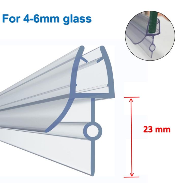 Shower Screen Seal Strip PVC Door Bath Shower Seal Strips for 46mm