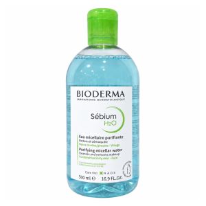 Nước tẩy trang Bioderma Sébium H2O 500ml cho da dầu da hỗn hợp da mụn - Made in France