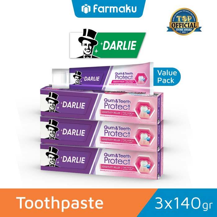 Value Pack Darlie Toothpaste Gum & Teeth Sensitivity Relief Tube 140 g