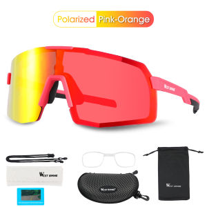WEST BIKING Sports Sunglasses Polarized Motorcycle Glasses Fashionable Road Bike Eyewear Outdoor Sports Sunglasses Cycling Equipment Mountain Bike Shades