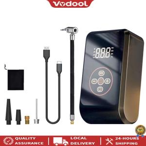 [Upgraded][Upgraded] 12V Tire Inflator Portable Air Pump Compressor with LCD Display for Car Battery [Vodool Official Tool][Vodool Official Tool]