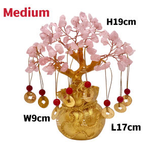 Natural Quartz Crystal Money Tree Feng Shui Crystal Tree Healing for Home Decoration Wealth and Luck