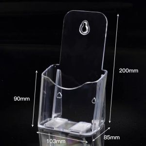 A6 Acrylic Pamphlet Holder Clear Wall Mount Brochure Flyer Magazine Literature Display Bracket