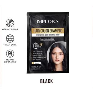 IMPLORA Hair Color Shampoo Sachet 15ml - Pewarna Rambut - YUONE