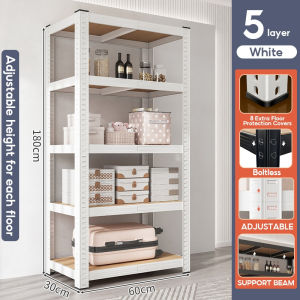SUNNY 6 Layer Metal Rack Boltless Rack Heavy Duty Steel Rackorganizer Storage Rack Shelving Units Adjustable Metal Shelf Rack