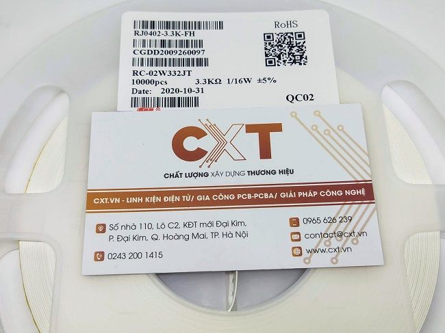 Điện trở 3.3K 0402 (5%) (100c)