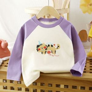 TUmama Đáng yêu cho trẻ em tay áo dài T-shirt với in hoa cho mùa thu