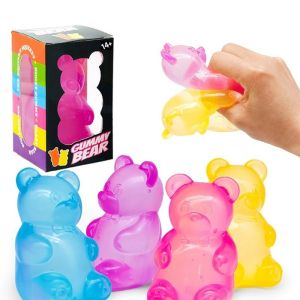 Squishy Ice Cube Maltose Fidgets Toys Soft Mochi Anti Stress Squeeze Toy Transparent Square Decompression Gifts for Friend