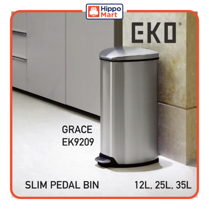 EKO GRACE, EK9209, 12L, 25L, 35L, Pedal Dustbin with Soft Closing