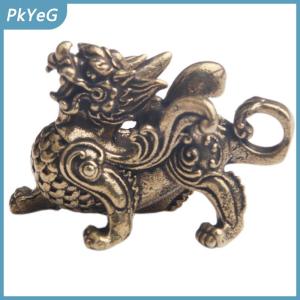 PkYeG Tượng nhỏ đồ trang trí phong cách Trung Quốc Thịnh Vượng bằng đồng thau giàu có trang trí phong cách phong cách phong cách phong thủy