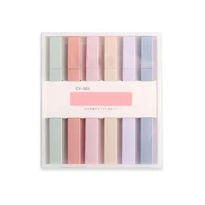 6pcs highlighter Marker Pens Set for Office School Stationery Supply Students