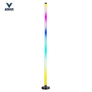 Smart RGB LED Corner Lamp Dimmable Floor Lamp with APP and Remote USB Power Supply with Music Sync Ideal for Living Rooms Bedrooms and Gaming Rooms [Vodool Center]