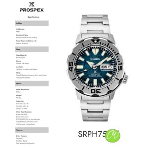 [ SEIKO PROSPEX SRPH75K1 ] SPECIAL EDITION AUTOMATIC SAVE THE OCEAN SERIES