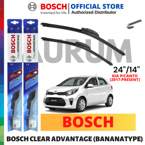 Bosch Advantage Wiper Blade set for Kia Picanto 2017-Present (24/14) 2pcs