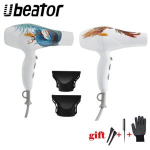 Strong Power Hair Dryer for Hairdressing Barber Salon Tools Blow Dryer Low Hairdryer Hair Dryer 220-240V Graffiti Chinese style