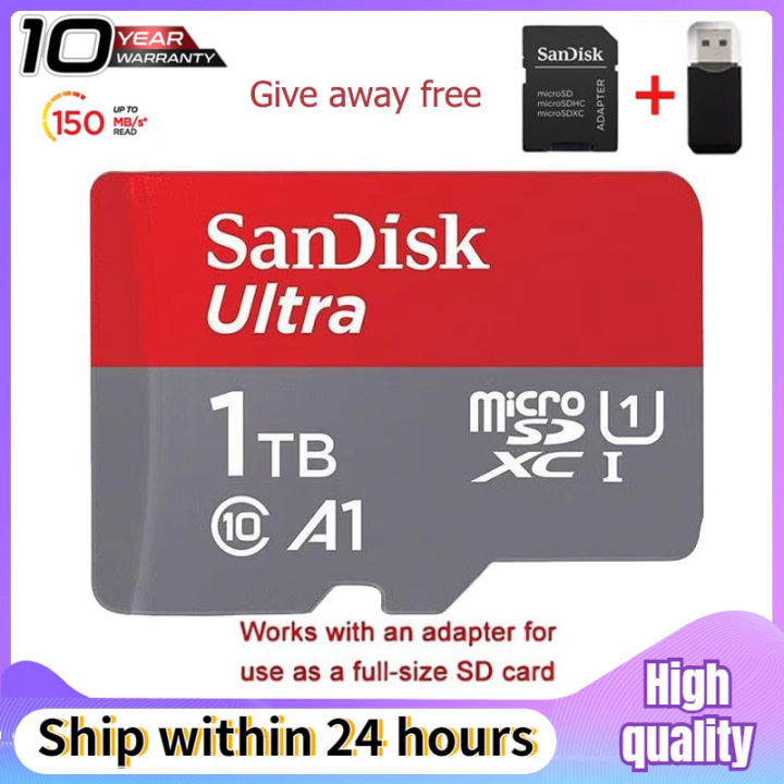 10 Year Warranty Memory Card SanDisk Ultra 1TB MicroSDXC UHS-I