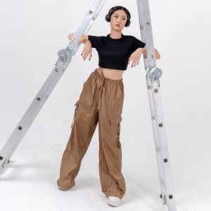 Celana Cargo Pants - Kulot Panjang Parasut Wanita Korean Look MERLINZ