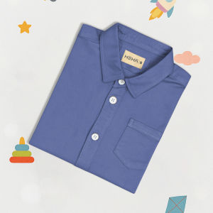 Kemeja Polos Anak Laki-Laki Lengan Pendek Matt Premium Cottons By HEHA