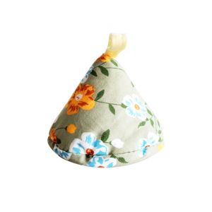 YTRYTWE Floral Print Triangle Pot Hat Anti-Scalding Heat Insulation Kitchen Pot Lid Sleeve Multifunction with Hanging Hole Pot Handle Gloves For Casserole Iron Pot