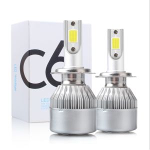 Lampu Mobil Headlight LED H4 COB 3800 Lumens Super Bright Lamp Cahaya Terang | Lampu LED Mobil Headlight Lampu Utama C6 H4 36W 3800L 6000K