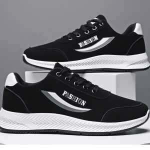 รองเท้าผ้าใบกีฬาผู้ชาย ผู้ชายสไตล์ลำลองรองเท้าผ้าใบ น้ำหนักเบา แฟชั่นกีฬา ระบายอากาศ