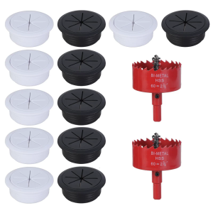 6Pieces Multipurpose Wall Cable Managements Set Cord Hider Convenient for TV Wire Behind Wall Includes Hole Designs