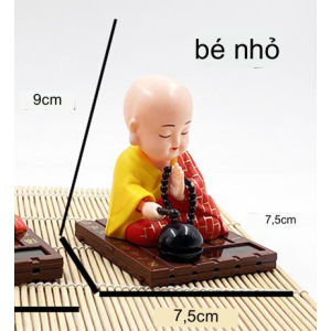 Tượng nhà sư gõ mõ gật đầu Trang trí ô tô tiểu cảnh bàn làm việc phòng khách hành lang .v.v..