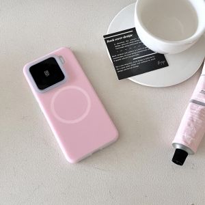 Luxury Jelly Liquid Silicone For Magsafe Magnetic Phone Case For XiaoMi Mi 15 14 13 Ultra Pro Frosted Non-Slip Shockproof Cover
