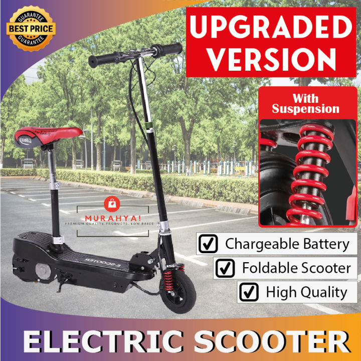 ♗Skuter Elektrik dewasa Electric scooter adult 24V E-bike E scooter kids motor elektrik skuter lipat murah♚
