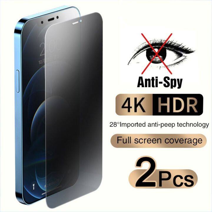 Full Cover AntiSpy Screen Protector For iPhone 11 12 13 15 PRO MAX