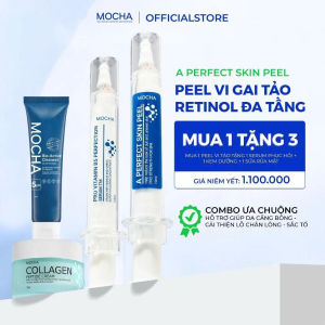 Bộ Peel Da Vi Tảo Mix retinol MOCHA Tái Tạo Da Sinh Học - MUA 1 TẶNG 4