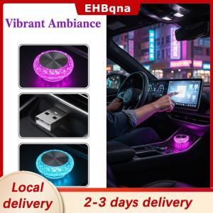 [COD]  HOT SALE Ship within 24 hours Car Ambient Light USB Mini LED  Decorative Lamp Portable Design for Night Mood Interior Atmosphere