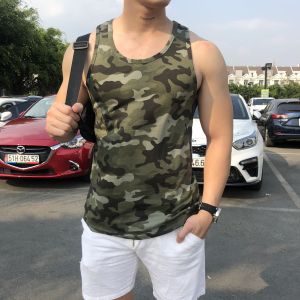 Áo Ba Lỗ Lính Tanktop Rằn Ri Đập Tan Nóng Bức Chất Vải Cotton Mặc Gym hay Đồ Ngủ Vải Co Giãn Thõa Mái Vận Động
