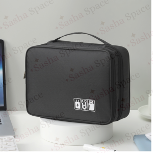 Tech Cable & Accessories Organizer Bag – Water-Resistant Travel Storage Case for Chargers Power Bank USB & Electronic
